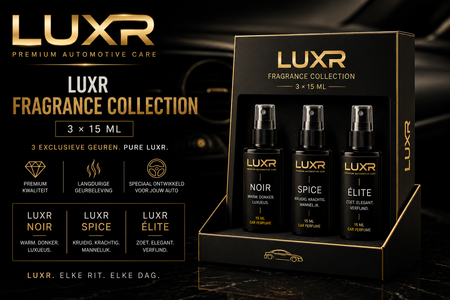 LUXR PARFUME COLLECTION 3 × 15 ML